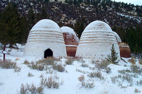 Charcoal kilns on Canyon Creek, Montana