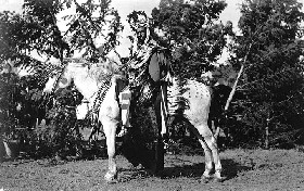 Chief Joseph on horseback