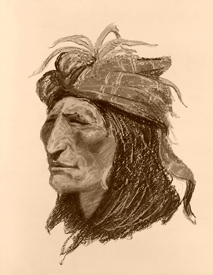 Creek Indian by Frederic Remington
