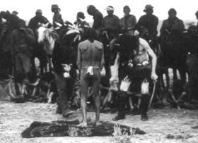 Navajo initiation of a young man