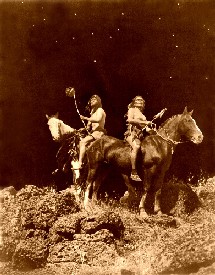 Nez Perce watching for the signal