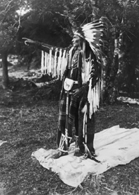 Warrior of a Washington tribe
