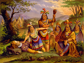 Pocahontas saves Captain John Smith