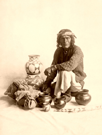 Santo Domingo Peddler, Carl E. Moon, 1906