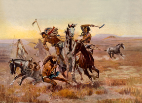 Sioux and Blackfoot Warriors
