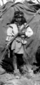 Young Apache boy, 1876