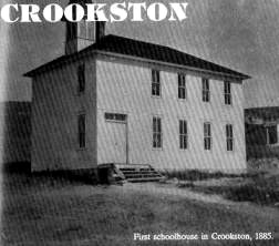 Crookston School in 1885