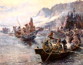 Lewis and Clark on the Lower Columbia River