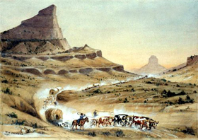Scott's Bluff, Nebraska by Henry Jackson.