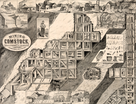 Mining on the Comstock, by T.L. Dawes, 1897