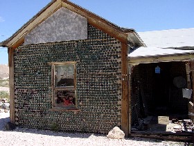 Bottle Building in Rhyolite, Nevada