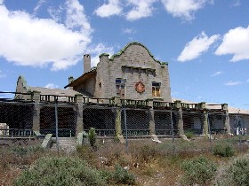 The Rhyolite Depot and Casino Today