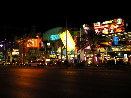 las vegas strip at night. Las Vegas Strip today,