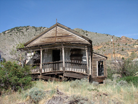 Old house in Virginia City, Nevada