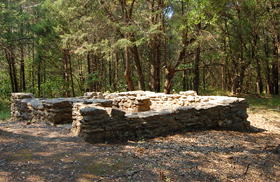 Ruins of the old Doaksville Jail