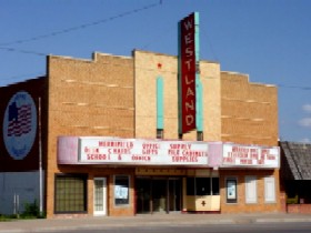 Old Westland Theater in Elk City, Oklahoma