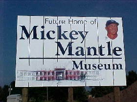 Commerce, Oklahoma, future site of Mickey Mantle Museum.