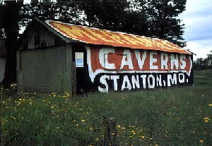 Meramac Caverns Advertisement on barn in Oklahoma