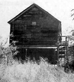 One of the last remaining buildings at Rugglesville, Oklahoma