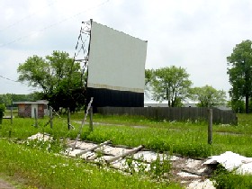 Abandoned TeePee Drive-In Theater in Sapulpa, Oklahoma 