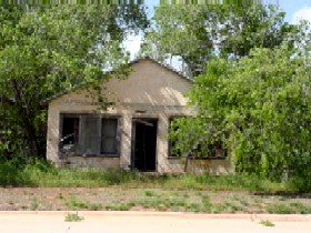 Abandoned home in Texola, Oklahoma