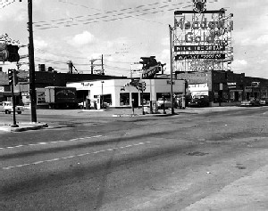 Gold Meadow sign in 1957 in Tulsa Oklahoma