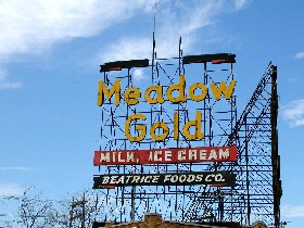The Gold Medal Sign in Tulsa Oklahoma