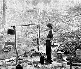 Boy at Cook Fire