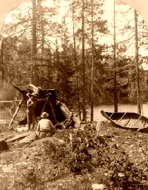 Camping at the Dalles, St. Louis River, T.W. Ingersoll, 1890