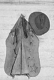 Cowboy chaps and hat