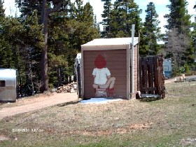 Outhouse at a Colorado cabin