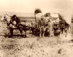 Covered Wagon in 1886