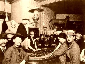A craps game in southern California in 1900