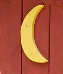 Outhouse Crecent Moon