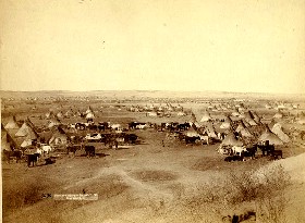 Indian Camp in Dakota Territory,