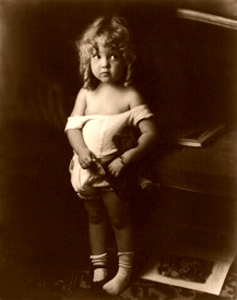 A little girl in 1916