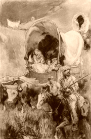 Pioneers in Covered Wagons