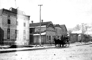 The "Row" at Cripple Creek, Colorado in 1893