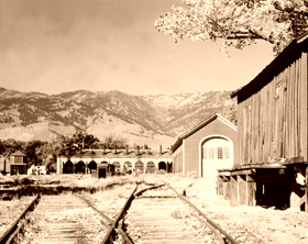 Virginia & Truckee Railroad Buildings in Carson City, Nevada.