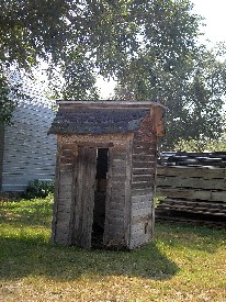 Outhouse in Buffalo Gap, South Dakota