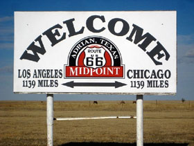 Welcome to Adrian, Texas