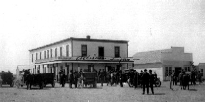 Old Giles Hotel in Adrian, Texas