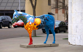 Horses are on parade in Amarillo, Texas