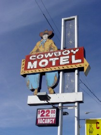Cowboy Motel Along Amarillo Boulevard, Route 66