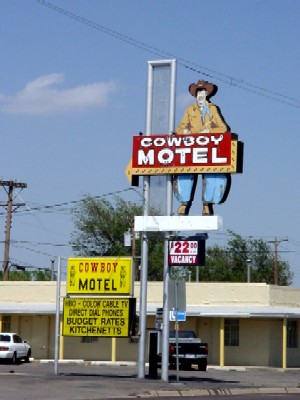Cowboy Motel in Amarillo, Texas