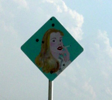 Stanley Marsh Sign in Amarillo, Texas
