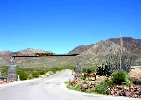 Entrance to the Franklin Mountains State Park