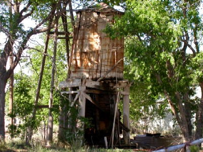 Old Water Tower in Glenrio, Texas