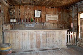 Interior of the Jersey Lilly Saloon in Langtry, Texas.