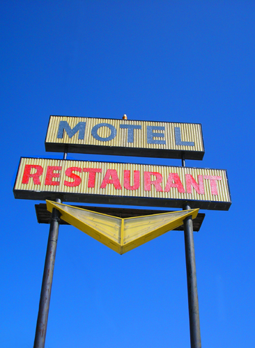 Texas Motel Sign in McLean, Texas